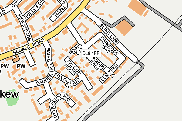 DL8 1FF map - OS OpenMap – Local (Ordnance Survey)