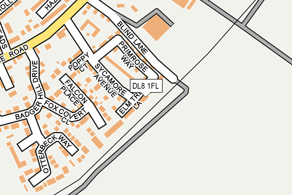 DL8 1FL map - OS OpenMap – Local (Ordnance Survey)