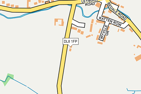 DL8 1FP map - OS OpenMap – Local (Ordnance Survey)