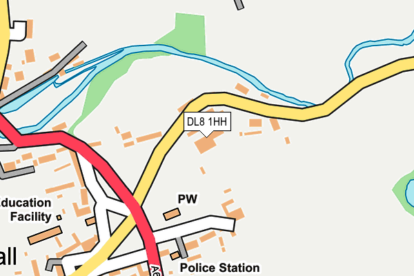 DL8 1HH map - OS OpenMap – Local (Ordnance Survey)