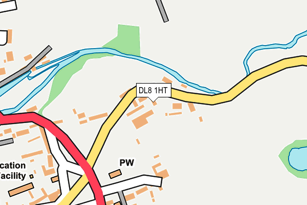 DL8 1HT map - OS OpenMap – Local (Ordnance Survey)