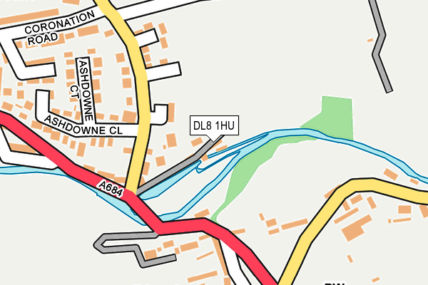 DL8 1HU map - OS OpenMap – Local (Ordnance Survey)