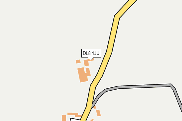 DL8 1JU map - OS OpenMap – Local (Ordnance Survey)