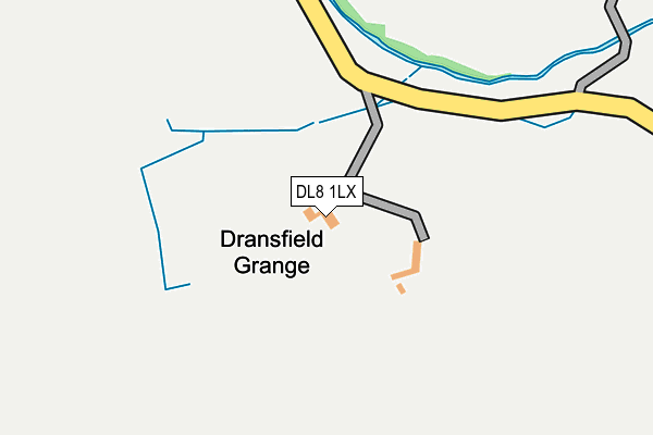 DL8 1LX map - OS OpenMap – Local (Ordnance Survey)