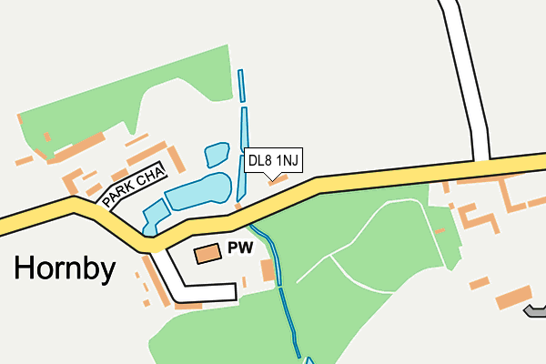 DL8 1NJ map - OS OpenMap – Local (Ordnance Survey)