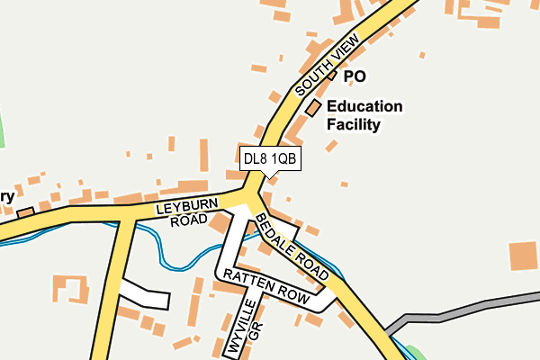DL8 1QB map - OS OpenMap – Local (Ordnance Survey)