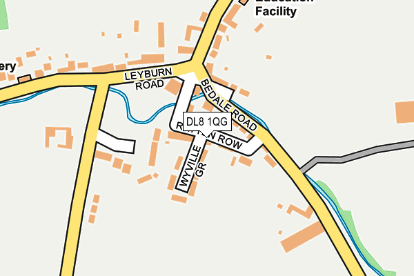 DL8 1QG map - OS OpenMap – Local (Ordnance Survey)