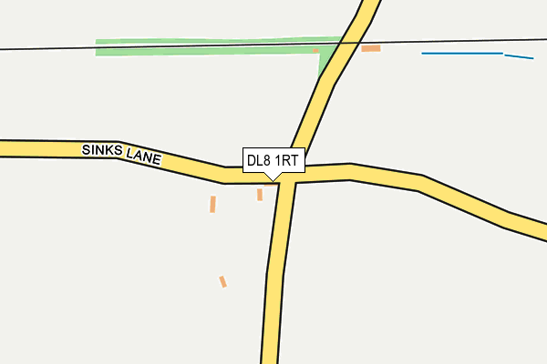 DL8 1RT map - OS OpenMap – Local (Ordnance Survey)