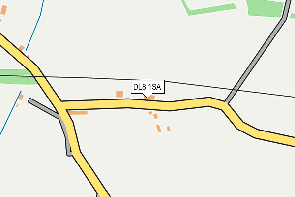 DL8 1SA map - OS OpenMap – Local (Ordnance Survey)