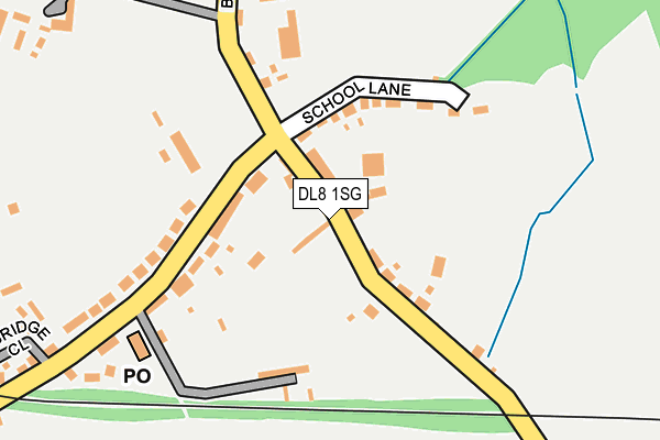 DL8 1SG map - OS OpenMap – Local (Ordnance Survey)