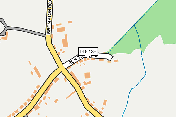 DL8 1SH map - OS OpenMap – Local (Ordnance Survey)
