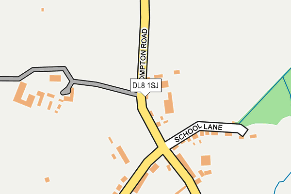 DL8 1SJ map - OS OpenMap – Local (Ordnance Survey)