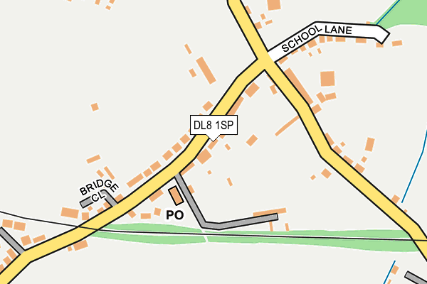 DL8 1SP map - OS OpenMap – Local (Ordnance Survey)