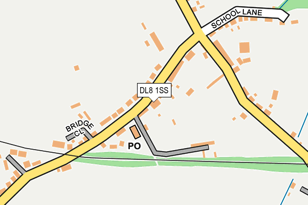 DL8 1SS map - OS OpenMap – Local (Ordnance Survey)