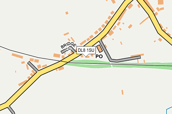 DL8 1SU map - OS OpenMap – Local (Ordnance Survey)
