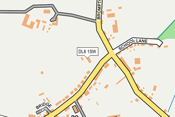 DL8 1SW map - OS OpenMap – Local (Ordnance Survey)