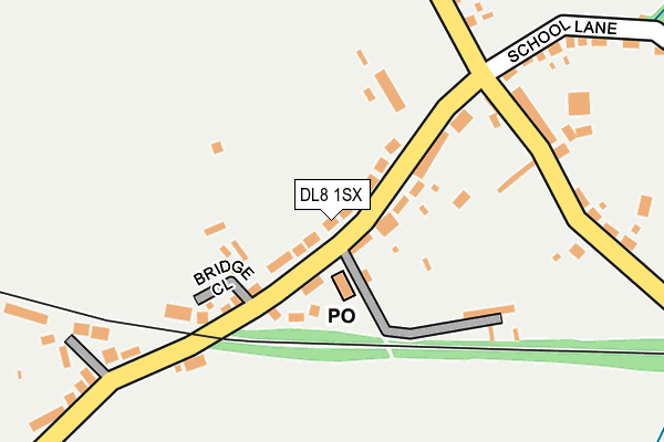 DL8 1SX map - OS OpenMap – Local (Ordnance Survey)