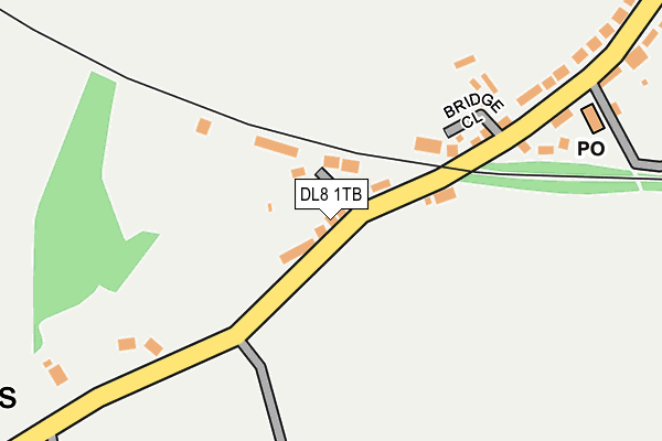 DL8 1TB map - OS OpenMap – Local (Ordnance Survey)