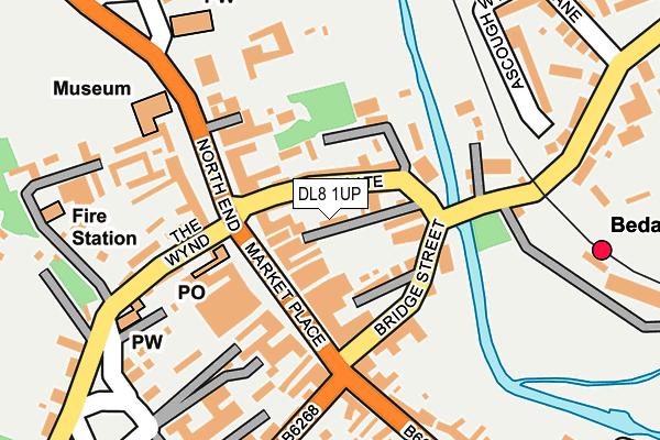 DL8 1UP map - OS OpenMap – Local (Ordnance Survey)