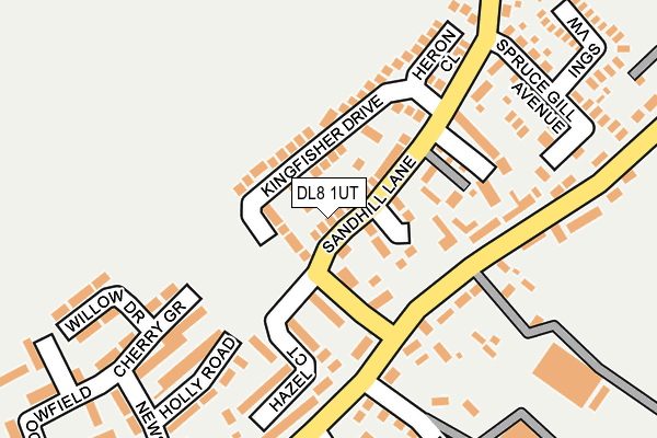 DL8 1UT map - OS OpenMap – Local (Ordnance Survey)