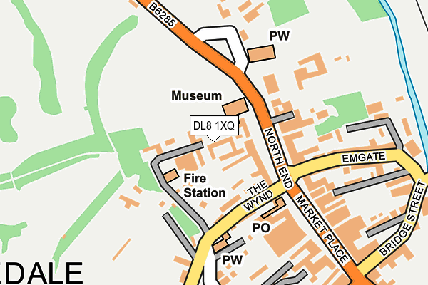 DL8 1XQ map - OS OpenMap – Local (Ordnance Survey)