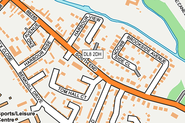 DL8 2DH map - OS OpenMap – Local (Ordnance Survey)