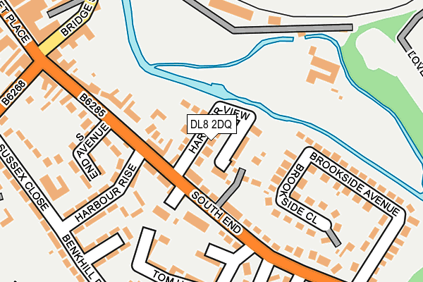 DL8 2DQ map - OS OpenMap – Local (Ordnance Survey)