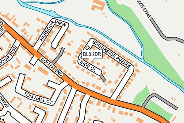 DL8 2DR map - OS OpenMap – Local (Ordnance Survey)
