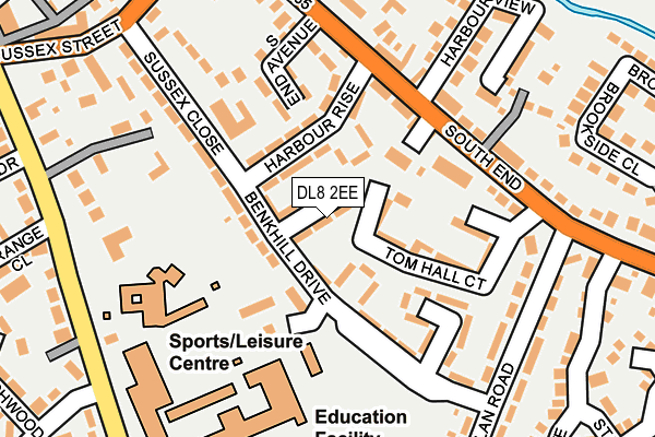 DL8 2EE map - OS OpenMap – Local (Ordnance Survey)