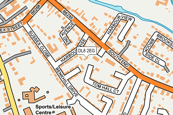 DL8 2EG map - OS OpenMap – Local (Ordnance Survey)