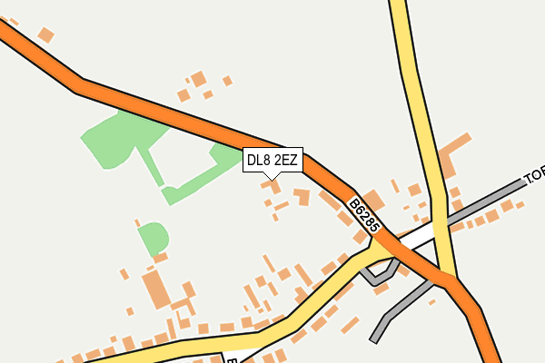 DL8 2EZ map - OS OpenMap – Local (Ordnance Survey)