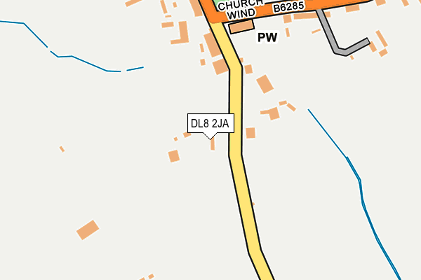 DL8 2JA map - OS OpenMap – Local (Ordnance Survey)