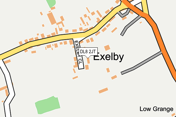 DL8 2JT map - OS OpenMap – Local (Ordnance Survey)
