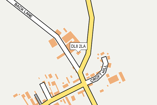 DL8 2LA map - OS OpenMap – Local (Ordnance Survey)