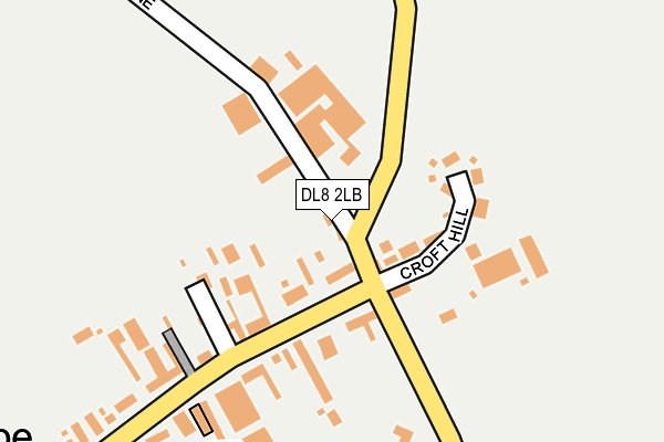 DL8 2LB map - OS OpenMap – Local (Ordnance Survey)