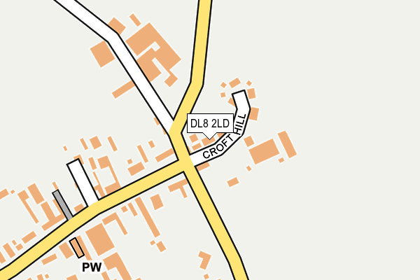 DL8 2LD map - OS OpenMap – Local (Ordnance Survey)