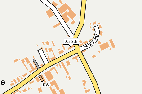 DL8 2LE map - OS OpenMap – Local (Ordnance Survey)