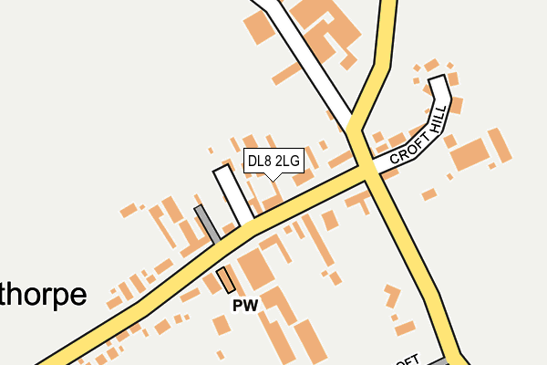 DL8 2LG map - OS OpenMap – Local (Ordnance Survey)