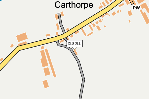 DL8 2LL map - OS OpenMap – Local (Ordnance Survey)