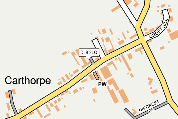 DL8 2LQ map - OS OpenMap – Local (Ordnance Survey)