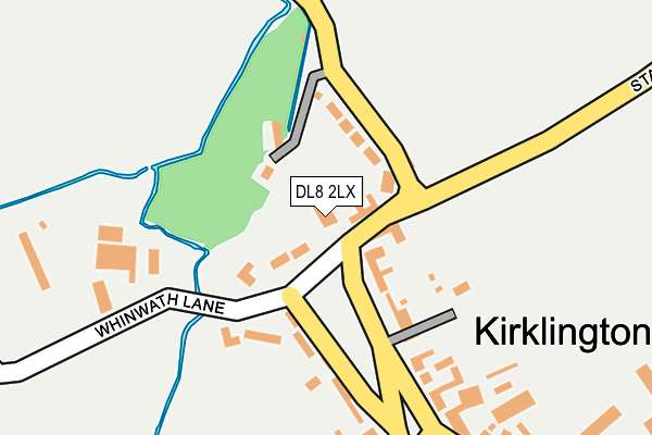 DL8 2LX map - OS OpenMap – Local (Ordnance Survey)