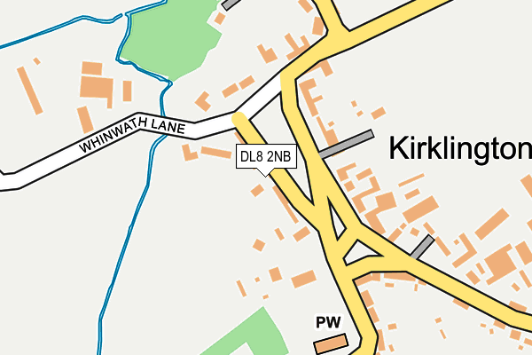 DL8 2NB map - OS OpenMap – Local (Ordnance Survey)