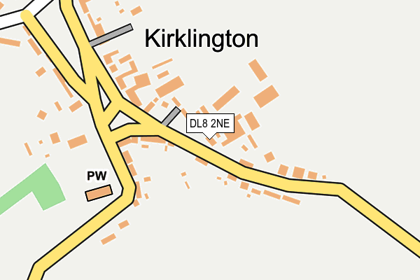 DL8 2NE map - OS OpenMap – Local (Ordnance Survey)