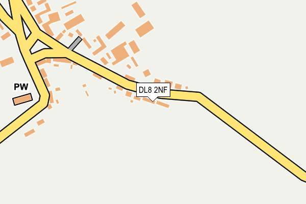 DL8 2NF map - OS OpenMap – Local (Ordnance Survey)