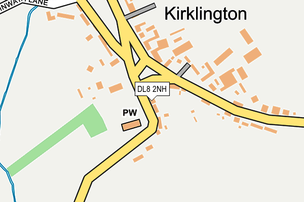 DL8 2NH map - OS OpenMap – Local (Ordnance Survey)