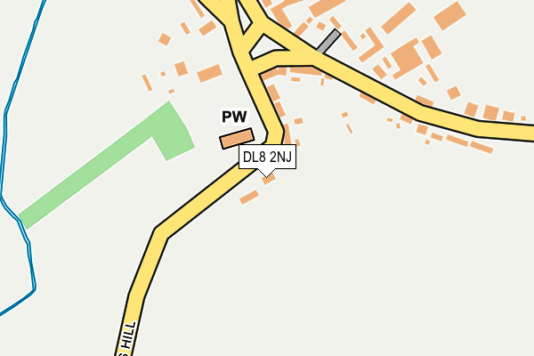 DL8 2NJ map - OS OpenMap – Local (Ordnance Survey)