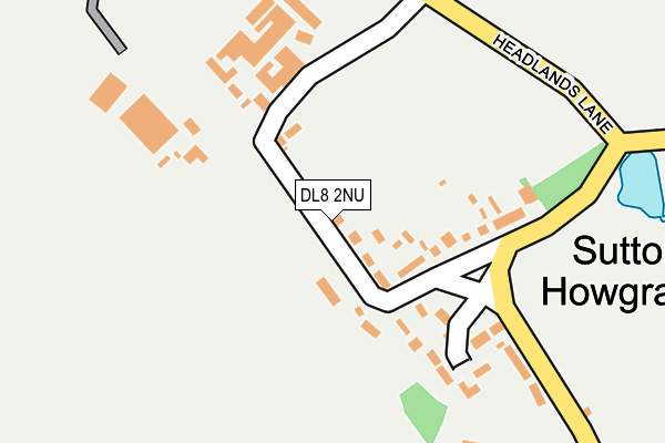 DL8 2NU map - OS OpenMap – Local (Ordnance Survey)