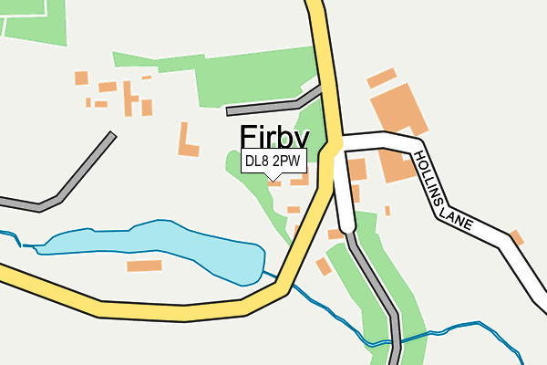 DL8 2PW map - OS OpenMap – Local (Ordnance Survey)