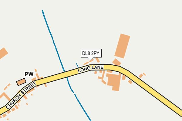 DL8 2PY map - OS OpenMap – Local (Ordnance Survey)