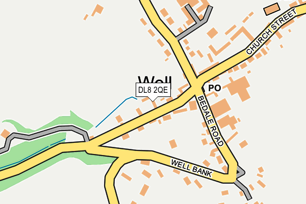DL8 2QE map - OS OpenMap – Local (Ordnance Survey)
